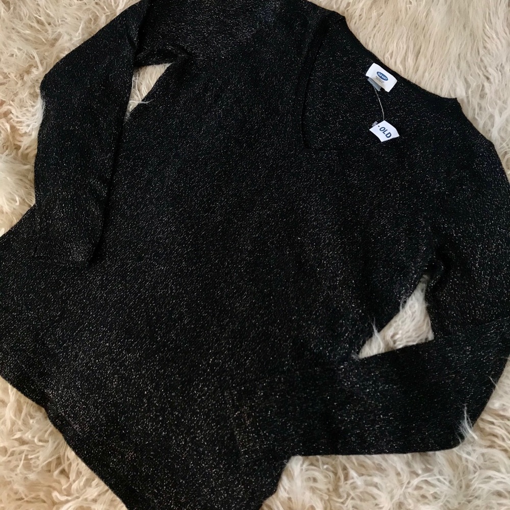 Black with gold lining sweater